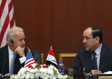 جو بايدن ونوري المالكي